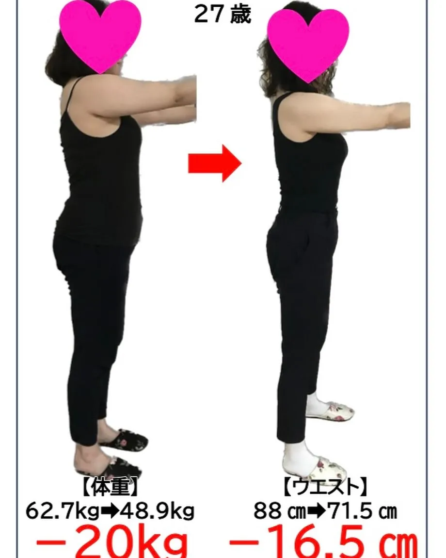 ダイエットのビフォーアフター！